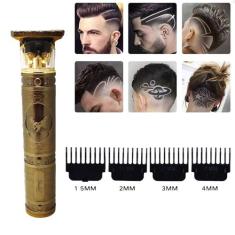 Maquina de Cortar Cabelo e Barbear Recarregável Com 4 Pentes Shuke SK8