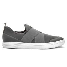 Tenis Masculino Cinza Conforto 16005-Feminino