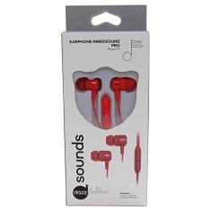 Fone de Ouvido com Microfone InnexSound Pro P3 Vermelho Dazz - 6014352