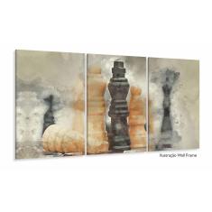 Quadro Decorativo Jogo De Xadrez Para Sala Quarto