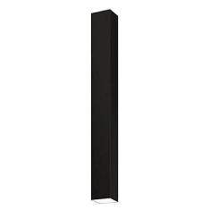 Plafon Viena Quadrado 90cm Conti Iluminação Preto Fosco
