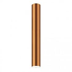 Plafon Viena Tubo 60cm Conti Iluminação Cobre Fosco