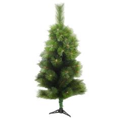 Árvore De Natal Pinheiro Verde 90Cm Com 75 Galhos Cheia