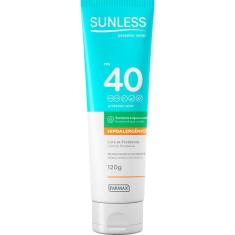 Protetor Solar Sunless FPS 40 Hipoalergênico  120G - FARMAX COSMÉTICOS