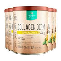 Kit 5 Collagen Derm Hialurônico Abacaxi com Hortelã Nutrify 330g