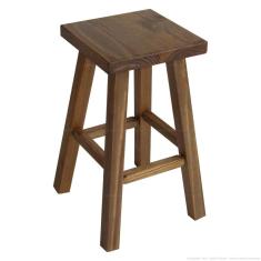 Banqueta Hardman Madei Pad Nogueira Assento Quadrado