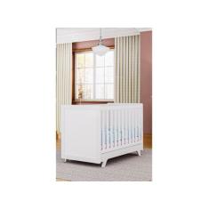 Berço Retro Americano Moveis Peroba mini cama MDF, Branco