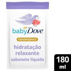 Refil Sabonete Liquido de Glicerina Baby Dove Hora de Dormir 180ml, 1,