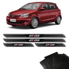 Kit Soleira Diamante Etios Hatch Sedan Com Protetor De Porta - SPORTIN