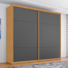 Roupeiro 4 Gavetas e 2 Portas Moreira Naturalle Grafite - Mais de Casa