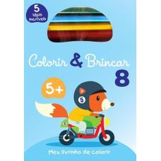 Livro - Colorir & brincar 8 : azul