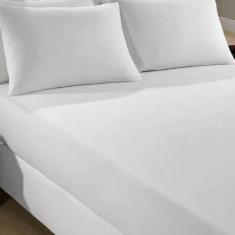 Lençol Casal Malha 100% Algodão Sul Brasil Avulso,  Branco