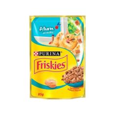 Ração Úmida para Gato Adulto Sachê - Friskies Atum ao Molho 85g, Atum 