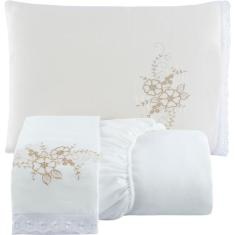 Jogo Lençol Com Elástico Casal 3 Peças Ideal Para Cama Box - RT ENXOVA