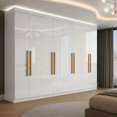 Guarda Roupa Casal 8 Portas 4 Gavetas Paris Espresso Móveis