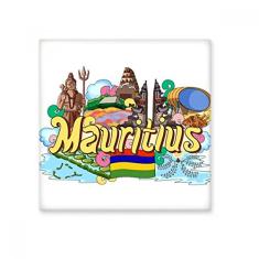 Adesivo brilhante de azulejo de cerâmica Maurtius Grafiti da Terra com sete cores