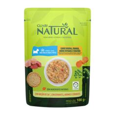 Ração Úmida Guabi Natural Cães Carne, Frango e Vegetais 100g