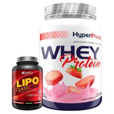Whey Protein 900g + Lipo Class Red 60 caps - Hyperpure