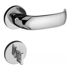 Fechadura para Banheiro Aço Zamac Contemporânea 55mm Pado Cromado