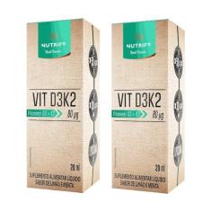 Kit 2X: Vitamina D3K2 Líquida Nutrify 20ml