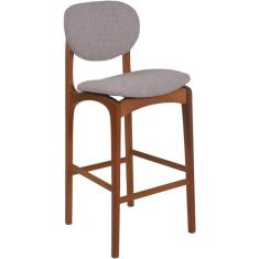 Banqueta Atenas Madeira Maciça Amêndoa