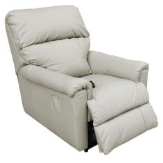 Poltrona Reclinável Elétrica com Controle Kyoto Power Couro Off White 