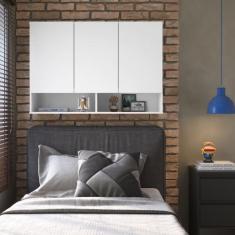 Armário multiuso com 3 portas e nicho para quarto - cozinha - área gou