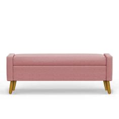 Recamier Bau Paris 1,60m Suede Rose - Inova Decor