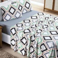 Jogo lençol Solteiro Malha Milly 3pç 100% Algodão - Harmo - Lilly Home