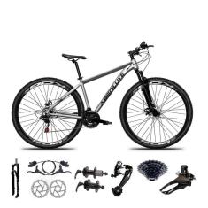 Bicicleta Aro 29 Absolute Nero 4 Cabos Internos 27v K7 Freios Hidráulicos Kit 3x9 Suspensão Trava-Unissex