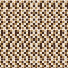 Papel De Parede Adesivo Pastilha Mesclado Marrom 300x52cm