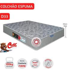 Colchão Castor Espuma D33 Sleep Max Queen 158x198x25 Linha Firme Alta 
