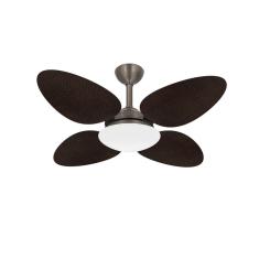 Ventilador De Teto Silencioso 4 Pás Trevo Bronze Ventax 110V