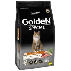 Ração Golden Special para Gatos Adultos Sabor Frango e Carne - 10,1kg 