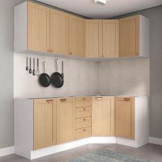 Cozinha Modulada 6 Peças sem Tampo 3 Aéreos e 3 Balcões Arizona CabeCa