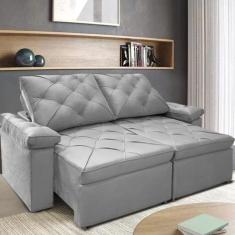 Sofá 2,50 Konfort Leblon Tc 7029 (Veludo Cinza Escuro)