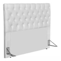 Cabeceira EBox Paris Casal 1,40m Em Corino Branco