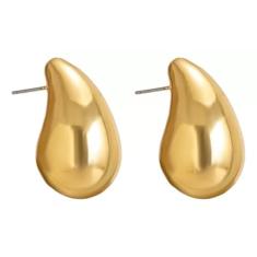 Brinco Gota Banhado a Ouro