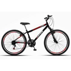 Bicicleta Aro 26 Axtek Sport Gold Rebaixado V-Brake Suspensão Mtb 21V,