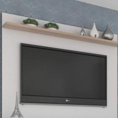 Painel para TV até 60 Polegadas 1 Prateleira Benevello Quiditá Branco