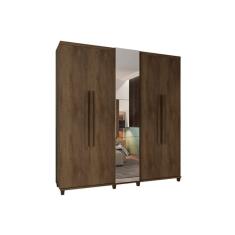 Guarda-Roupa Munique C/Espelho Freijó – RV Móveis