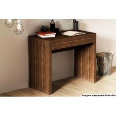 Mesa De Computador Me4107 C/ 1 Gaveta Nogal - Tecno Mobili