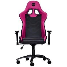 Cadeira Gamer Dazz Serie M - Encosto Reclinável - Rosa e Preta - 625170-Unissex