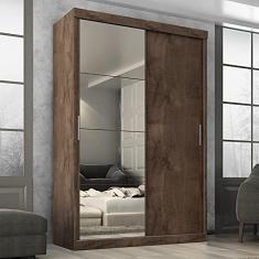 Guarda Roupa Roma 2 Portas Corre 2gav C/Esp Chocolate