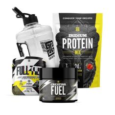 Kit Whey Protein Mix + Creatina Fuel 150g + Pre Treino Full Tilt Pink Lemonade+ Galão 1,5l-Unissex