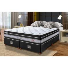 Conjunto Cama Box Queen de Molas Ensacadas Cama inBox Select Euro Soft