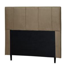 Cabeceira Cama Box Casal Donna 140cm Suede Bege - Desk Design