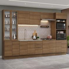 Armário De Cozinha Completa 340cm Rustic Stella Madesa 01 Rustic