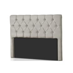 Painel de Cama Box Estofada Queen Califórnia Suede Bege - Probel