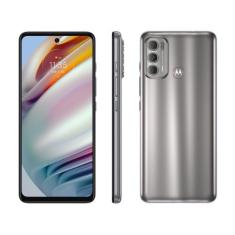 Smartphone Motorola Moto G60 128GB Prata 4G 4GB RAM Tela 6,8 Câm. Trip